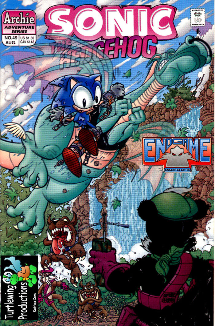 Sonic - Archie Adventure Series August 1997 Cover Page